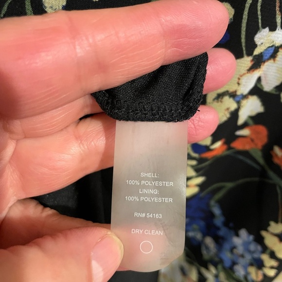 Tommy Hilfiger Navy Sheer Floral Sleeveless Dress. - Picture 7 of 7